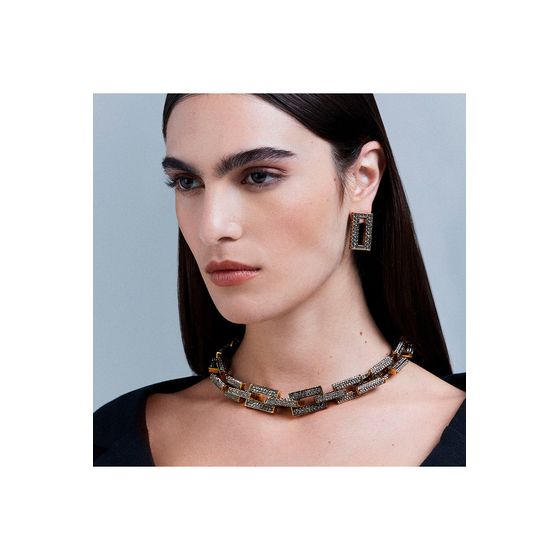 COLAR MAXI PAVE PREMIUM OURO 2